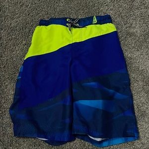 selling ZeroxPosur swim shorts. they are a size 10/12 in boys